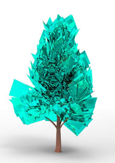 glass tree ( 3d drawing / 3 ) thumb