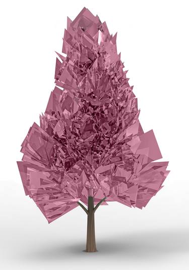 Print of Illustration Tree Mixed Media by ozgun evren erturk