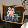 grogu (The Child ) and ahsoka

Dear collector,

I would like to introduce to you, Grogu and ahsoka 

colorful visuals are drawn by hand.

It has been painted using a different painting technique. A colorful image was obtained.  

It has a wood-like plastic frame.