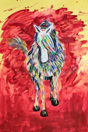Colorful Horse Painting thumb