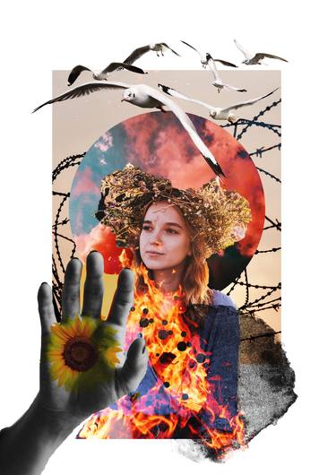 Original Women Collage by Anastasiya Klymenko