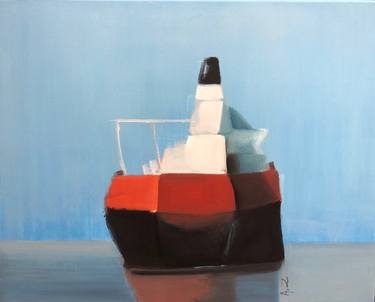 Print of Expressionism Ship Paintings by Agnes Zirinis
