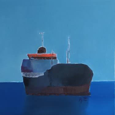 Print of Boat Paintings by Agnes Zirinis