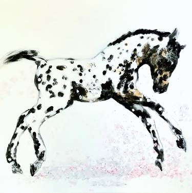 Original Figurative Horse Drawings by Jessy Jane Kok