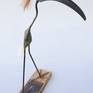 Made from recycled materials mostly metal, fibre glass resin / bronze powder, based  on a wild life theme, using objet trouvé.