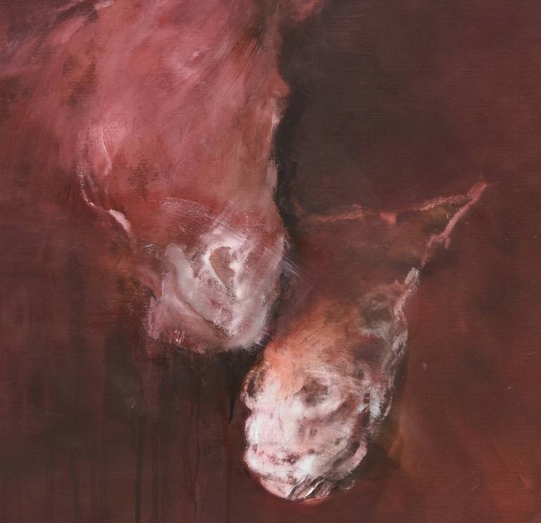 Original Expressionism Animal Painting by Margit Platny
