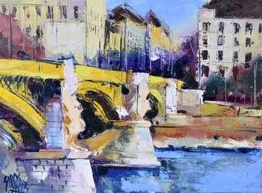 Original Architecture Paintings by Lorand Sipos