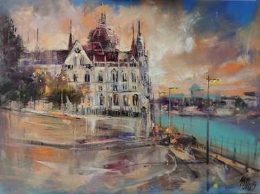 Print of Cities Paintings by Lorand Sipos