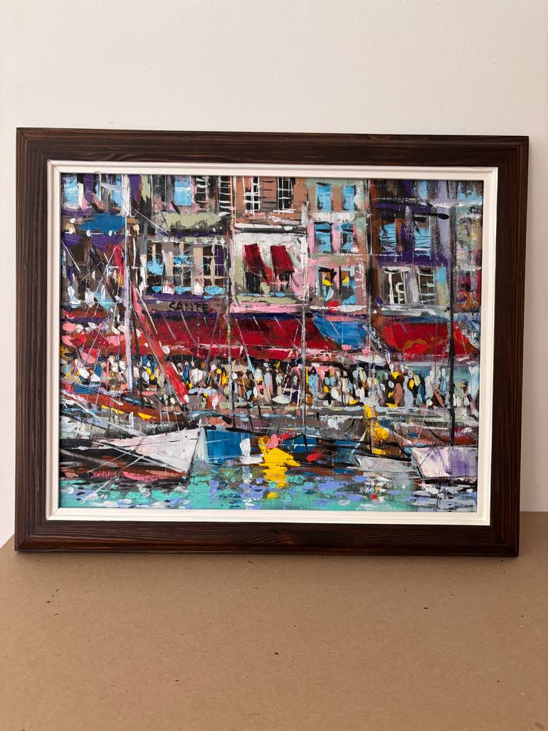 Original Contemporary Boat Painting by Lorand Sipos