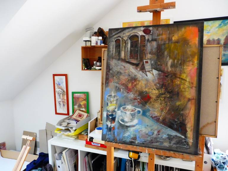 Original Impressionism Food & Drink Painting by Lorand Sipos