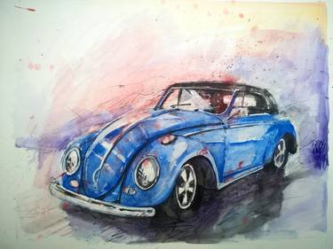 Print of Fine Art Automobile Paintings by Lorand Sipos