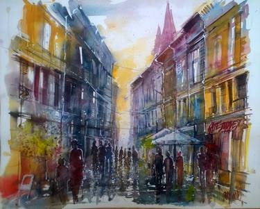 Print of Figurative Cities Paintings by Lorand Sipos