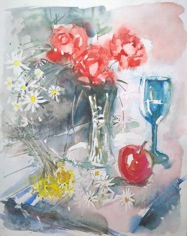Print of Impressionism Still Life Paintings by Lorand Sipos