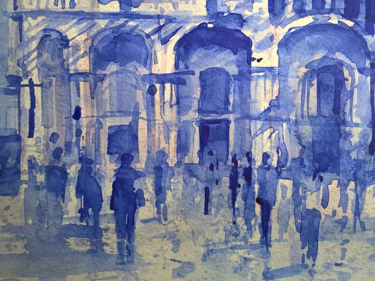 Original Impressionism Cities Painting by Lorand Sipos