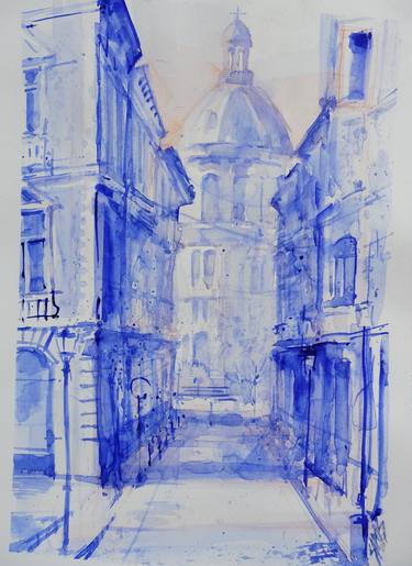 Print of Fine Art Architecture Paintings by Lorand Sipos