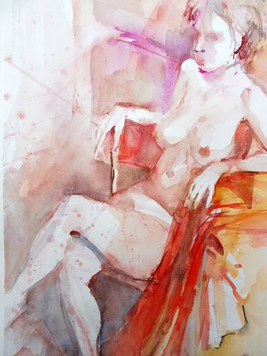 Print of Nude Paintings by Lorand Sipos