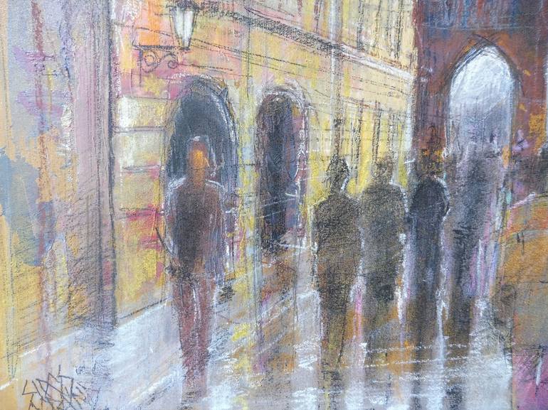 Original Fine Art Cities Painting by Lorand Sipos