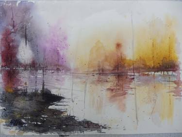 Print of Water Paintings by Lorand Sipos