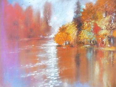 Print of Impressionism Water Paintings by Lorand Sipos