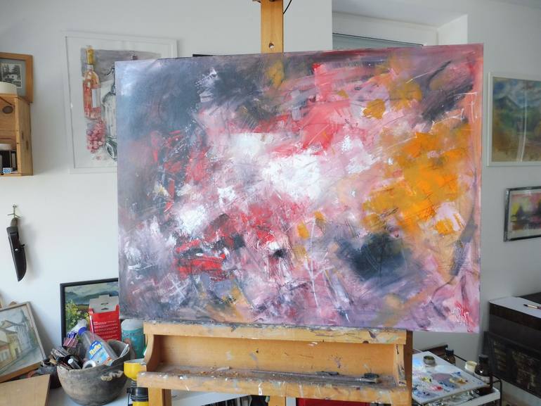 Original Abstract Home Painting by Lorand Sipos