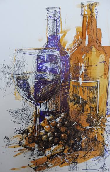Print of Food & Drink Paintings by Lorand Sipos