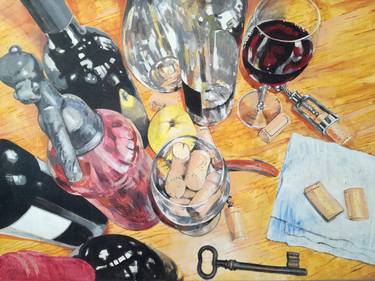 Print of Fine Art Food & Drink Paintings by Lorand Sipos