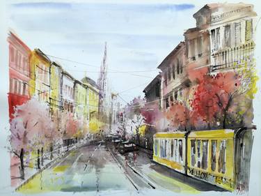 Print of Impressionism Cities Paintings by Lorand Sipos
