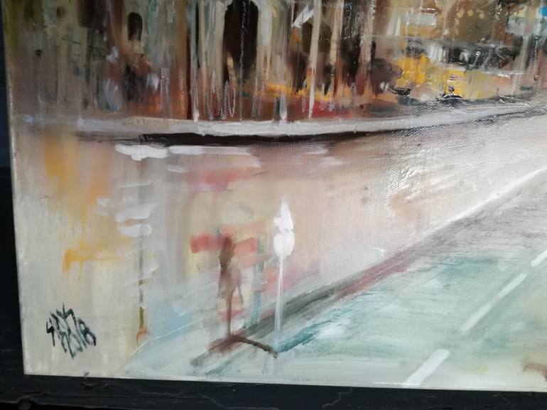 Original Architecture Painting by Lorand Sipos