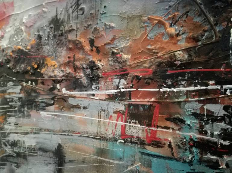 Original Abstract Painting by Lorand Sipos