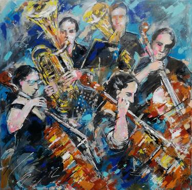Print of Impressionism Music Paintings by Lorand Sipos