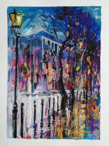 Print of Impressionism Cities Paintings by Lorand Sipos