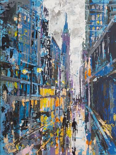 Print of Cities Paintings by Lorand Sipos