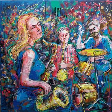 Print of Expressionism Music Paintings by Lorand Sipos