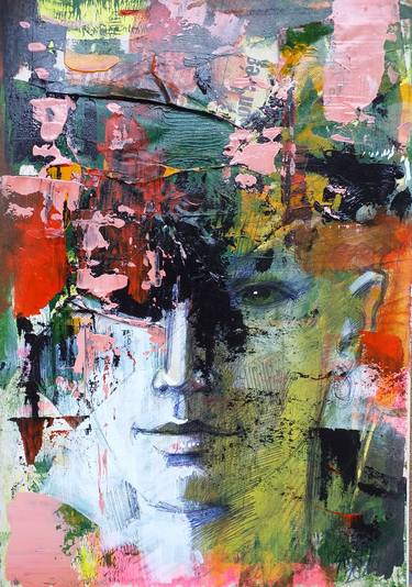 Print of Abstract People Paintings by Lorand Sipos