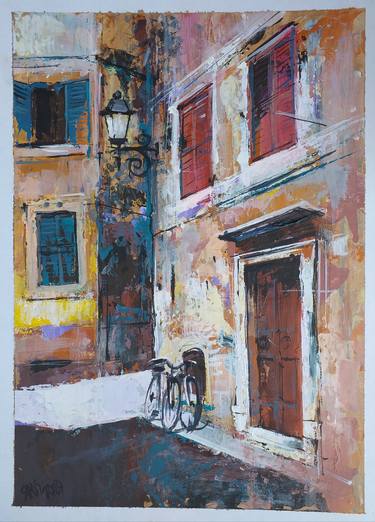 Print of Bicycle Paintings by Lorand Sipos