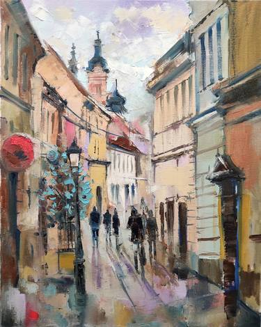 Print of Cities Paintings by Lorand Sipos