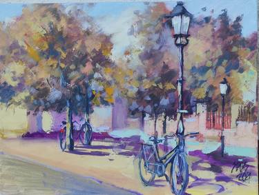Print of Bicycle Paintings by Lorand Sipos