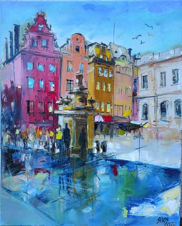 Print of Modern Cities Paintings by Lorand Sipos