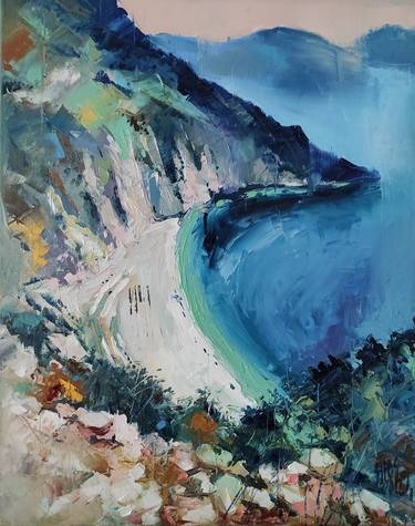 Original Contemporary Beach Paintings by Lorand Sipos