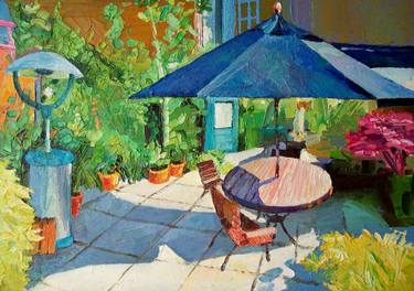 Original Realism Garden Paintings by STAN BIGDA