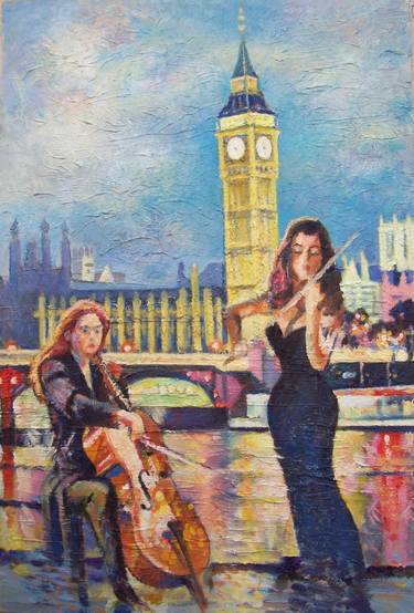 Original Impressionism Cities Paintings by STAN BIGDA