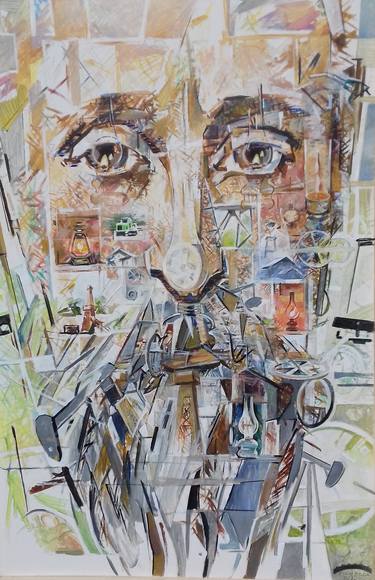 Original Contemporary Portrait Painting by STAN BIGDA