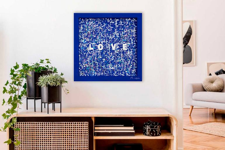 Original Abstract Love Painting by Xiaoyang Galas