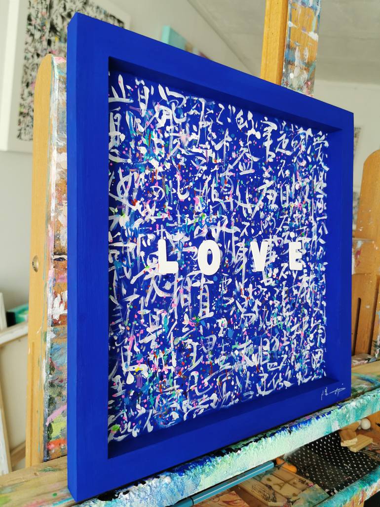 Original Abstract Love Painting by Xiaoyang Galas