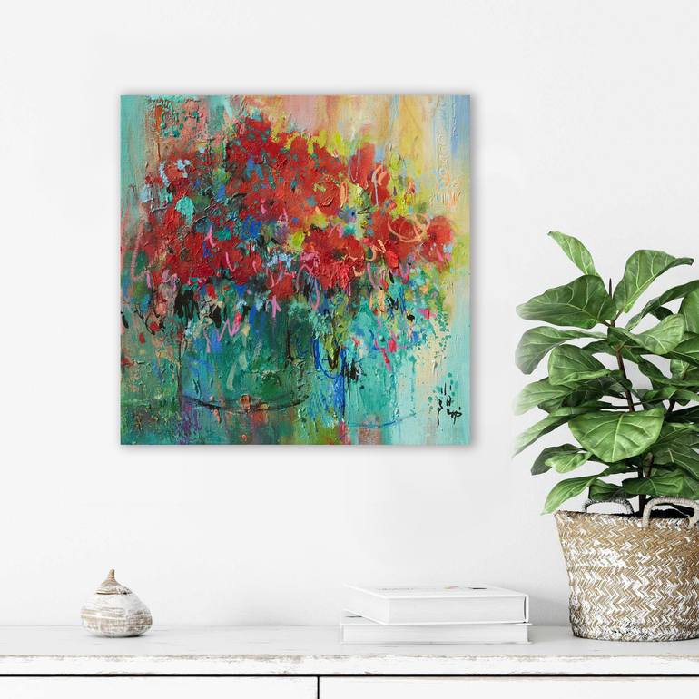 Original Floral Painting by Xiaoyang Galas