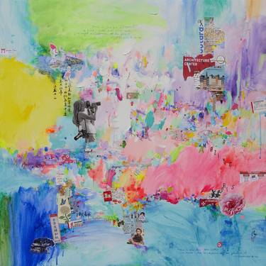 Original Pop Art Abstract Paintings by Xiaoyang Galas