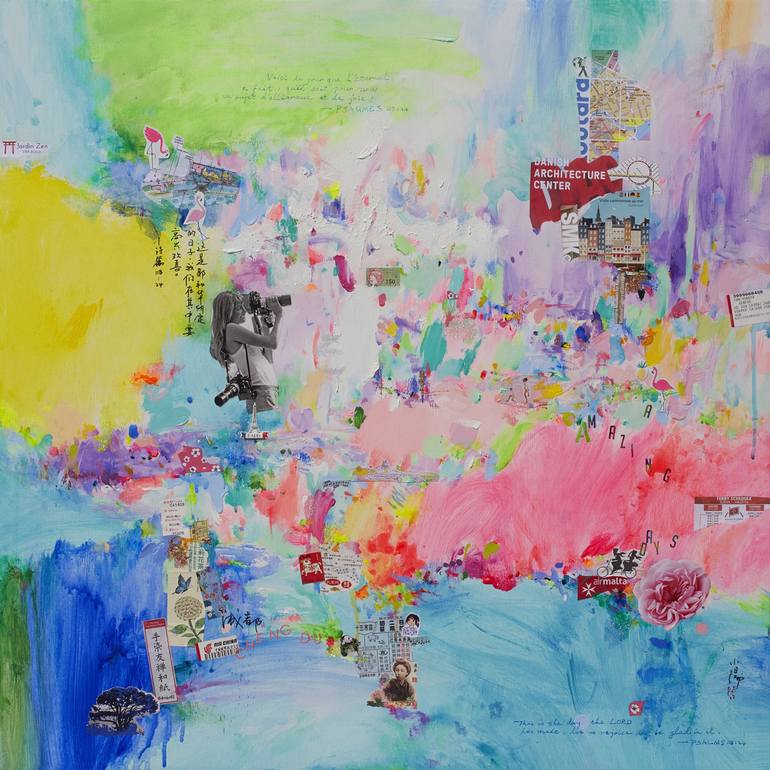 Original Contemporary Abstract Paintings by Xiaoyang Galas