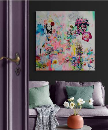 Original Contemporary Love Mixed Media by Xiaoyang Galas