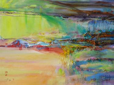 Original Abstract Expressionism Nature Paintings by Xiaoyang Galas