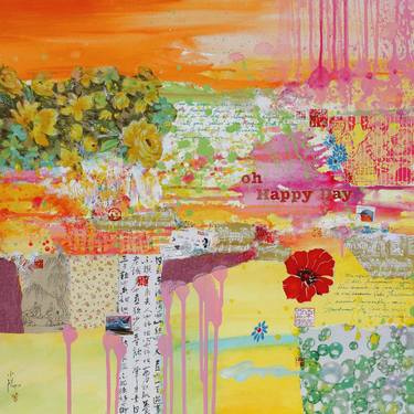 Print of Abstract Floral Paintings by Xiaoyang Galas
